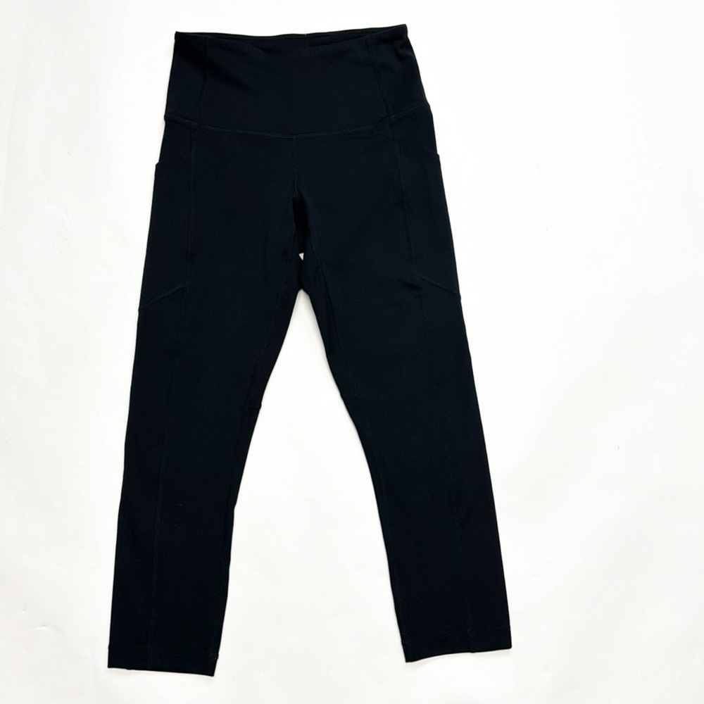 Yogalicious Lux Mid Rise Skinny Media Pocket Spandex Yoga Workout Legging Pants